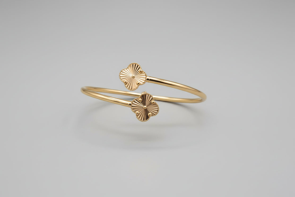 Bangle Trebol Dorado